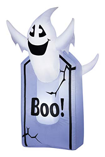 35 Ft Tall Ghost and Tombstone Light Up Halloween Airblown Inflatable