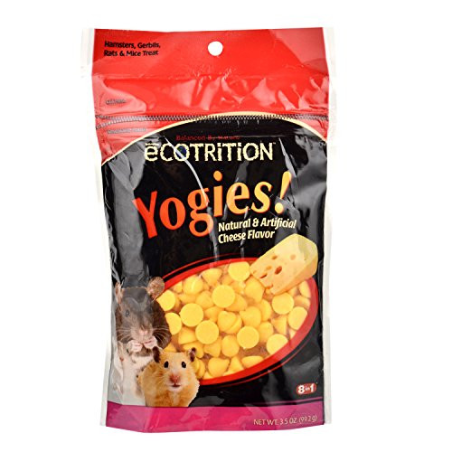 Ecotrition Yogies HamsterGerbilRat Treats Cheese Flavor 35Ounce