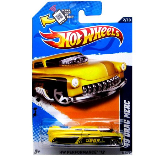 2012 Hot Wheels HW Performance 12 49 Drag Merc 210 142247 Yellow