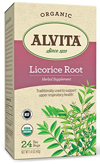 Alvita Organic Licorice Root Herbal Tea Made with Premium Quality Organic Licorice Root And Delightful Sweet Flavor and Aroma 24 Tea Bags Alvita Organic Licorice Root Herbal Tea Made with Premium Quality Organic Licorice Root And Delightful Sweet Flavor and Aroma 24 Tea Bags