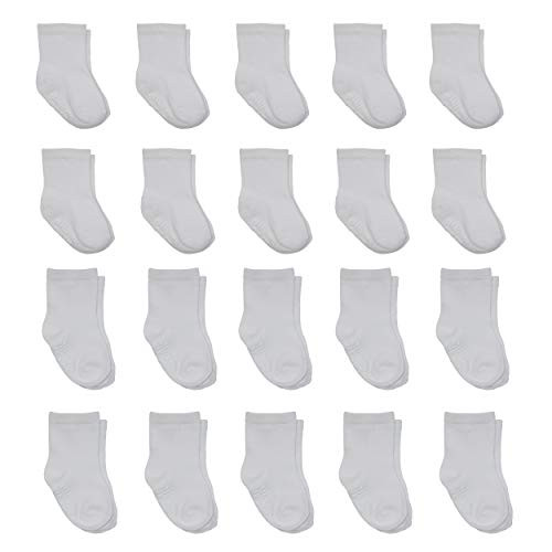 Little Me Infant Socks  Baby Socks 20 Pairs 0121224 Months White 012  1224 AMLM832149