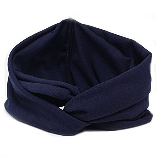 Sporty Shimmer Anna Shine Twist Headband Navy