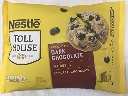 NESTLE TOLL HOUSE Dark Chocolate Morsels 40 Ounce