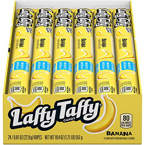 Laffy Taffy Rope Banana 081 Ounce Pack of 24