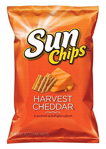 Frito Lay Sun Chips Multigrain Snacks Harvest Cheddar 7oz Bag Pack of 4