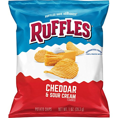 Ruffles Potato Chips Cheddar Sour Cream 1oz 40 Count Ruffles Potato Chips Cheddar Sour Cream 1oz 40 Count