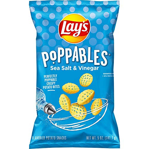 Lays Poppables Salt Vinegar Flavored Potato Chips 5 Ounce Lays Poppables Salt Vinegar Flavored Potato Chips 5 Ounce