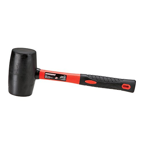 Powerbuilt 940195 32 oz Rubber Mallet with Hardwood Handle