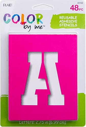 Color by Me 3 x 4 Sporty Adhesive Stencil Paper 48 Piece