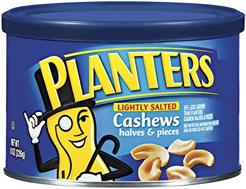 Planters Lightly Salted Cashews Pieces 8 oz