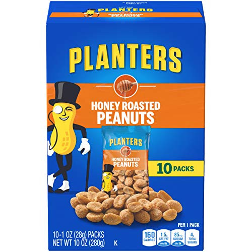 Planters Honey Roasted Peanuts 1 oz Packets Pack of 10