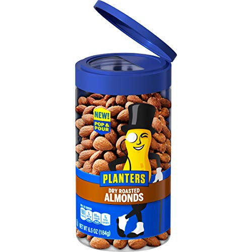 Planters Pop  Pour Dry Roasted Almonds 65 oz Jar