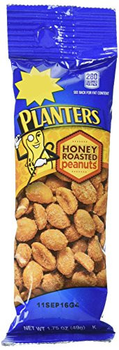 Planters Honey Roasted Peanuts 175 oz Tubes Pack of 18