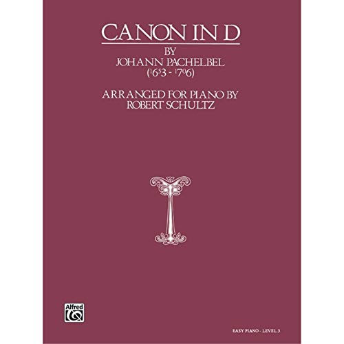 Canon in D  Piano  Intermediate  Sheet Music