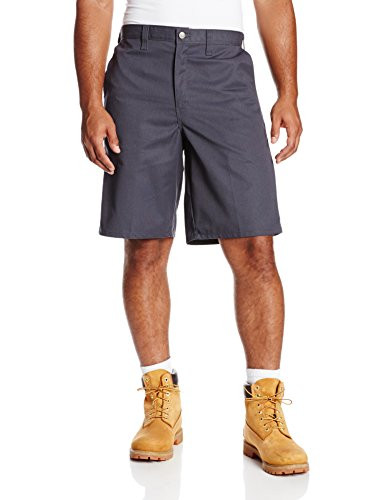 Dickies Occupational Workwear LR642DC 29 PolyesterCotton Relaxed Fit Mens Premium Industrial MultiUse Pocket Short with Hidden Snap Closure 29 Waist Size 11 Inseam Dark Charcoal