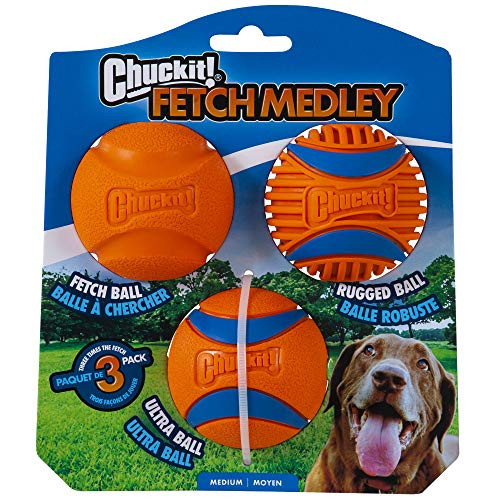 Chuckit! Fetch Medley Ball Medium 3 Pack