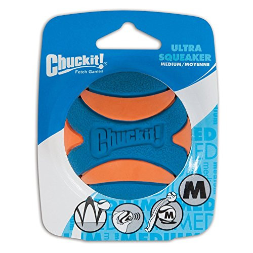 Chuckit! Ultra Squeaker Ball Dog Toy Medium 25 Diameter  Pack of 3
