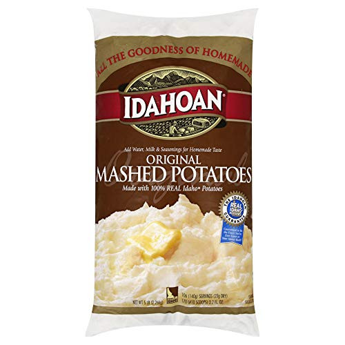Idahoan Original Mashed Potatoes Made with Naturally GlutenFree 100 Real Idaho Potatoes 5lb Bag 106 Servings