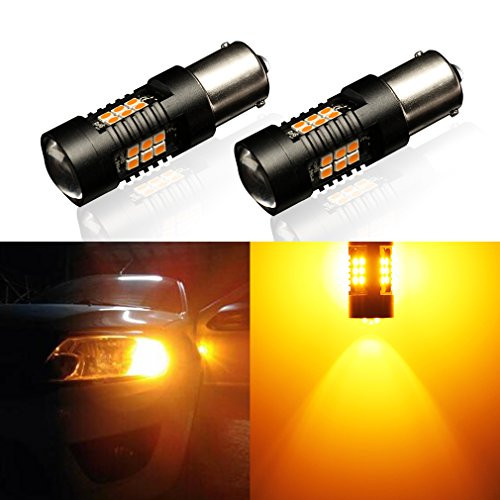BA15S LED Signal Bulb, Extremly Bright Amber P21W 1156 BA15S R5W 1156A 1157 PY21W BAY15D P21/5W Auto Lamp for Replacement of Signal, Turn, Reverse, Brake, Parking, Tail, DRL and Fog Lights and More BA15S LED Signal Bulb, Extremly Bright Amber P21W 1156 BA15S R5W 1156A 1157 PY21W BAY15D P21/5W Auto Lamp for Replacement of Signal, Turn, Reverse, Brake, Parking, Tail, DRL and Fog Lights and More