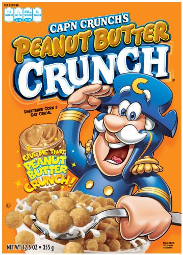 Capn Crunch Peanut Butter Crunch Breakfast Cereal 125 Ounce Box