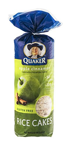 Quaker Rice Cakes Apple Cinnamon 652oz Bag Pack of 4