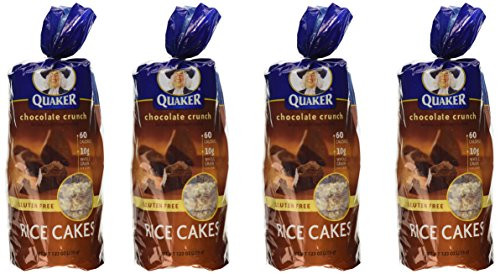 Quaker Rice Cakes Chocolate Crunch 656oz Bag Pack of 4