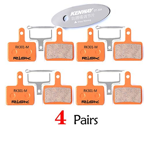 CYCEARTH 4 Pairs Bicycle Bike Disc Brake Pads SemiMetallicSintered Metal for TRP Tektro Shimano Deore BrM575 M525 M515 T615 T675 M495 M486 M485 M475 M465 M447 M446 M445 M416 M415 M395 M375 M355 CYCEARTH 4 Pairs Bicycle Bike Disc Brake Pads SemiMetallicSintered Metal for TRP Tektro Shimano Deore BrM575 M525 M515 T615 T675 M495 M486 M485 M475 M465 M447 M446 M445 M416 M415 M395 M375 M355