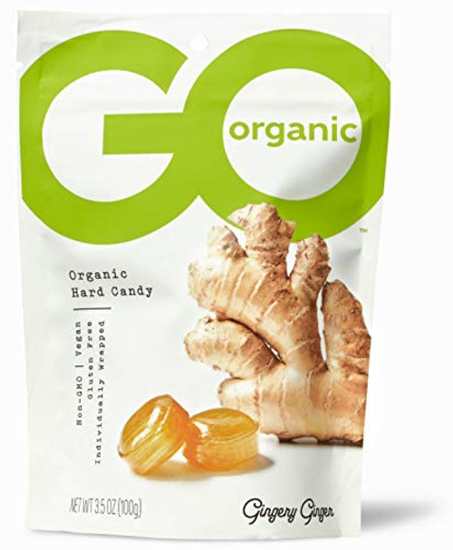 GoOrganic Organic Hard Candies Ginger 35 Ounce Bag Pack of 6 GoOrganic Organic Hard Candies Ginger 35 Ounce Bag Pack of 6