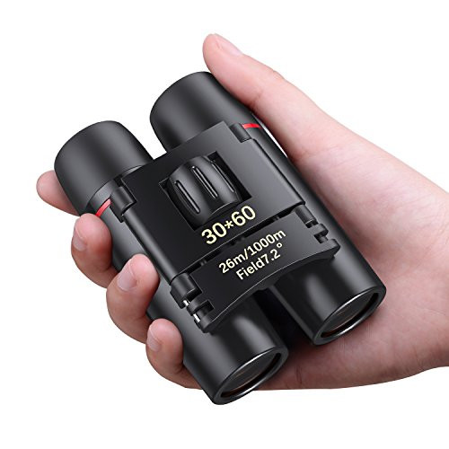 30 x 60 Mini Binoculars Compact For Adults, AUCEE Binocular For Bird Watching Kids Children Wildlife Hunting Durable Portable Fogproof Waterproof Binoculars Telescope For Travelling