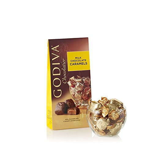 Godiva Chocolatier Assorted Milk Chocolate Caramel Truffles Gift Bag 19Pieces 575 Ounce