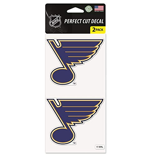 WinCraft NHL St Louis Blues Perfect Cut Decal Set of 2 4 x 4