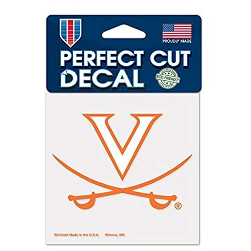 WinCraft NCAA University of Virginia Perfect Cut Color Decal 4 x 4
