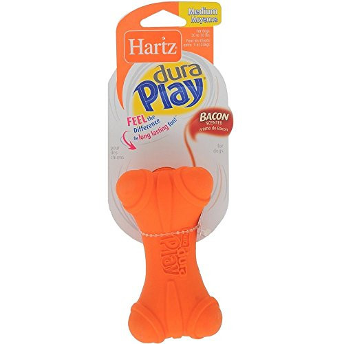 Hartz Dura Play Soft Dog Bone Toy Assorted Colors 1 ea