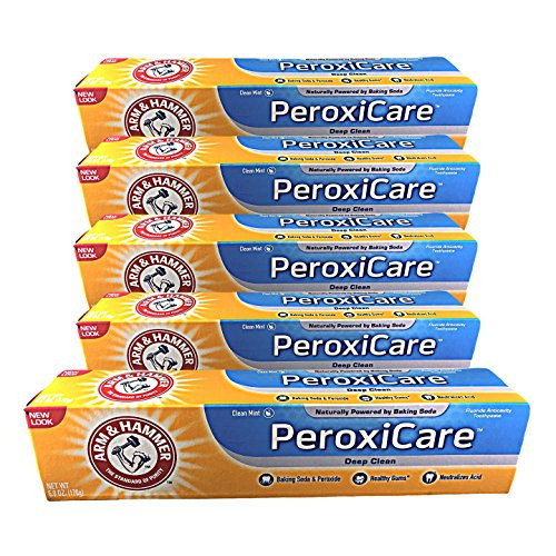 AH Peroxicare Tart Size 6z Arm  Hammer Peroxicare Baking Soda Toothpaste  Tartar Control Fresh Mint Pack of 5