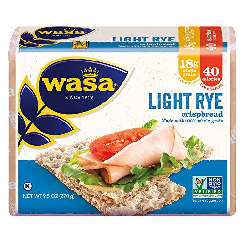 Wasa Light Rye Crispbread 95 Ounce Pack of 12 Wasa Light Rye Crispbread 95 Ounce Pack of 12
