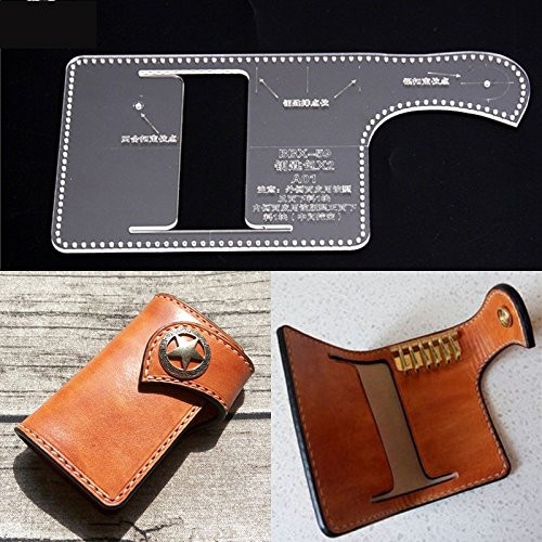 NW Key Case Acrylic Template Key Bag Leather Pattern Acrylic Leather Pattern Leather Templates for Key Bag