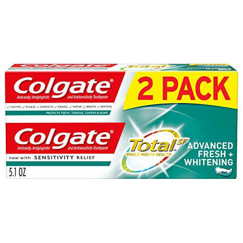 Colgate Total Whitening Toothpaste Advanced Fresh  Whitening Gel  51 ounce 2 Pack
