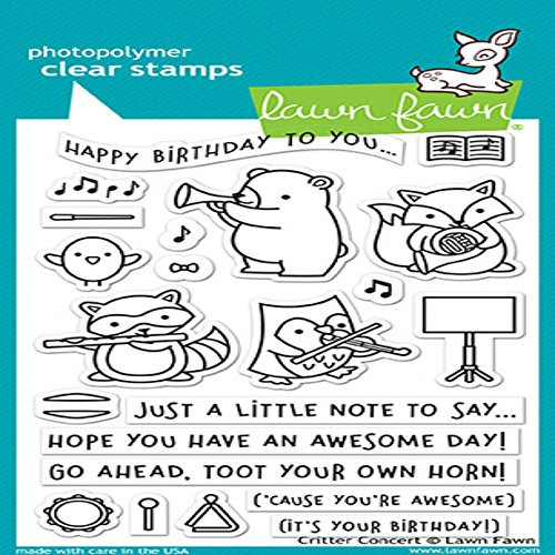 Lawn Fawn Clear Stamps 4X6 LF1682 Critter Concert Lawn Fawn Clear Stamps 4X6 LF1682 Critter Concert