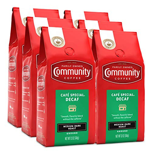 Community Coffee Cafe Special Decaf Medium Dark Roast Premium Ground 12 Oz Bag 6 Pack Full Body Rich Flavorful Taste 100 Select Arabica Coffee Beans Community Coffee Cafe Special Decaf Medium Dark Roast Premium Ground 12 Oz Bag 6 Pack Full Body Rich Flavorful Taste 100 Select Arabica Coffee Beans