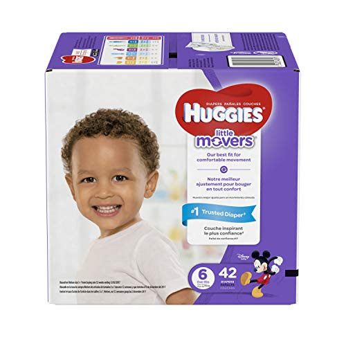 HUGGIES Little Movers Diapers Size 6 42 Count Packaging May Vary