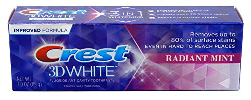 Crest Toothpaste 3 Ounce 3D White Radiant Mint Pack of 3