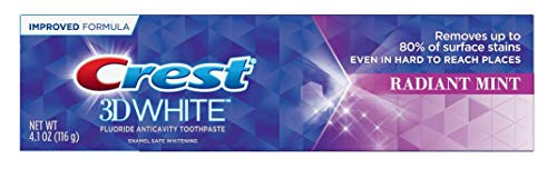Crest Toothpaste 41 Ounce 3D White Radiant Mint Pack of 2