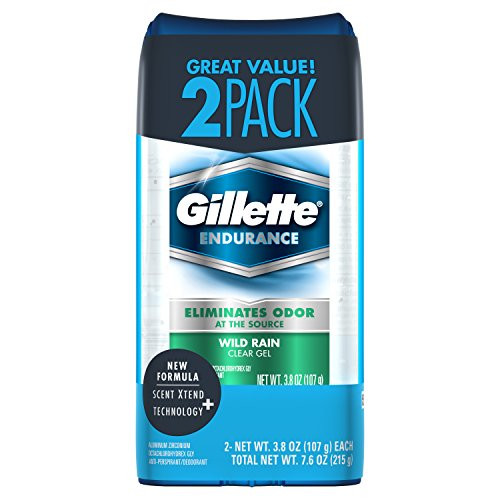 Gillette Wild Rain Clear Gel Mens Antiperspirant Deodorant 38 oz each 2 pack Gillette Wild Rain Clear Gel Mens Antiperspirant Deodorant 38 oz each 2 pack