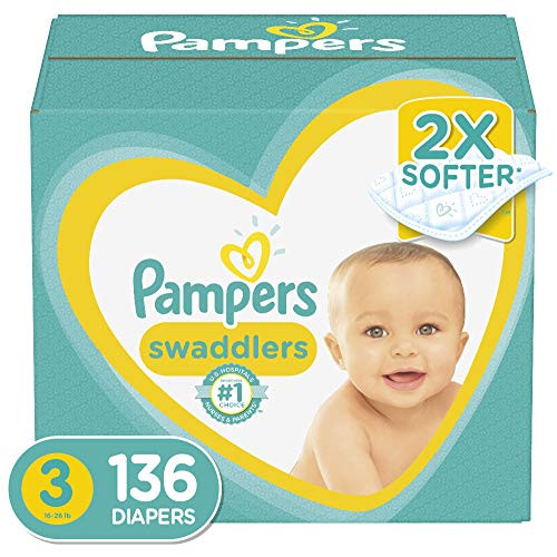 Diapers Size 3 136 Count  Pampers Swaddlers Disposable Baby Diapers Enormous Pack