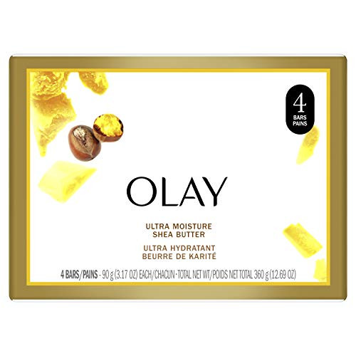 Olay Ultra Moisture Beauty Bar Soap with Shea Butter  3 oz  4 ct