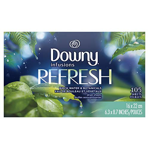 Downy Infusions Fabric Softener Sheets Botanical Mist 105 Count