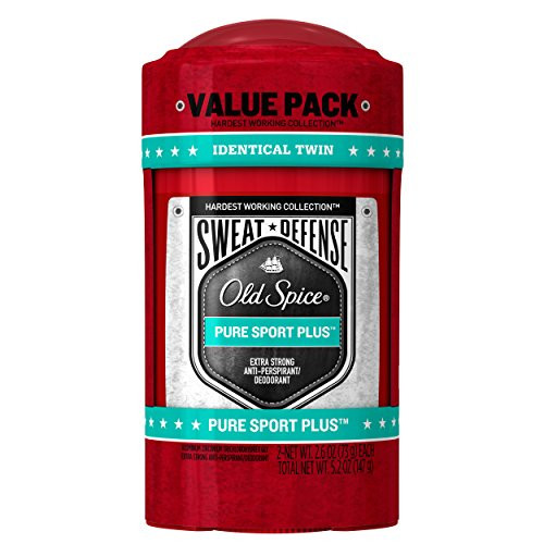 Old Spice Antiperspirant and Deodorant for Men Hardest Working Sweat Defense Pure Sport Plus Extra Strong Antiperspirant 26 Oz Pack of 2