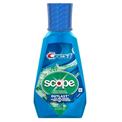Crest Scope Outlast Mouthwash Long Lasting Peppermint 1 L
