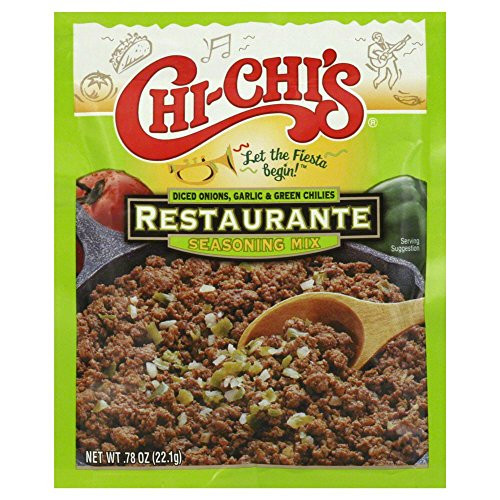 Chi Chis Fiesta Restaurante Seasoning Mix 078 OZPack of 4