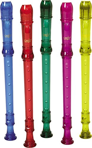 Canto OnePiece Translucent Soprano Recorder with Baroque Fingering Transparent Purple